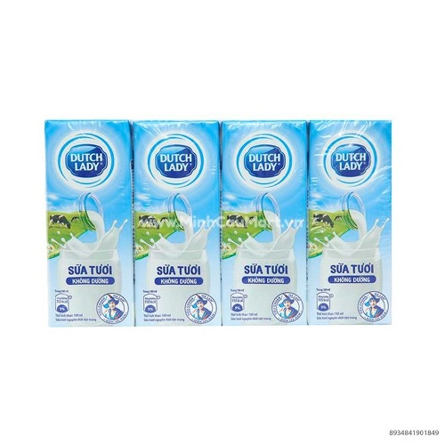 Sữa Tươi Uống Cô Gái Hà Lan Không Đường 180ml